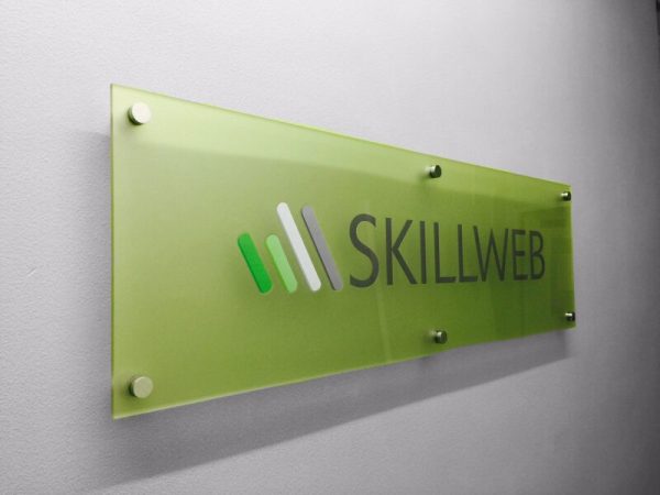 Frosted Polished Perspex Office Signage Wycombe 1